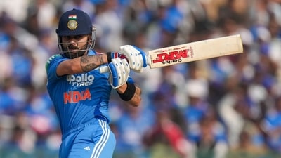 India's Virat Kohli plays a shot during the second ODI against South Africa (PTI) India's Virat Kohli plays a shot during the second ODI against South Africa (PTI)