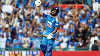 Raipur, Dec 03 (ANI): India's Ruturaj Gaikwad celebrates his century during the second one-day international match against South Africa at Shaheed Veer Narayan Singh International Stadium, in Raipur on Wednesday. (@BCCI X/ANI Photo) (@BCCI X) Raipur, Dec 03 (ANI): India's Ruturaj Gaikwad celebrates his century during the second one-day international match against South Africa at Shaheed Veer Narayan Singh International Stadium, in Raipur on Wednesday. (@BCCI X/ANI Photo) (@BCCI X)