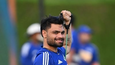Rinku Singh has hit back-to-back centuries in Ranji Trophy this season. (AFP) (HT_PRINT) Rinku Singh has hit back-to-back centuries in Ranji Trophy this season. (AFP) (HT_PRINT)