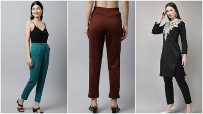 Warm woollen pants elevate your kurta look this winter. Warm woollen pants elevate your kurta look this winter.