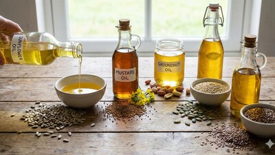 Dr Kaushal debunks myths about seed oils. (Image generated via Google Gemini) Dr Kaushal debunks myths about seed oils. (Image generated via Google Gemini)