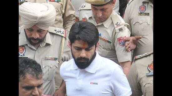 On September 29, 2025, Canada listed the Lawrence Bishnoi gang as a “terror entity”, saying it “targets specific communities”, such as the diaspora, within Canada. Bishnoi, a former student leader from Chandigarh and Punjab, and his gang are named in the killing of singer Sidhu Moosewala and Mumbai politician Baba Siddiqui. Lodged in Sabarmati Central Jail in Ahmedabad, he has also issued threats to actor Salman Khan. (HT file photo)