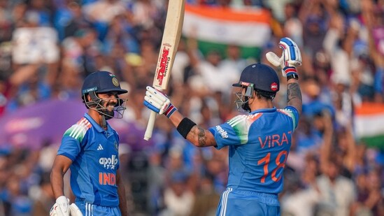 Ruturaj Gaikwad and Virat Kohli scored centuries to set up the foundation for India's formidable total.(PTI)