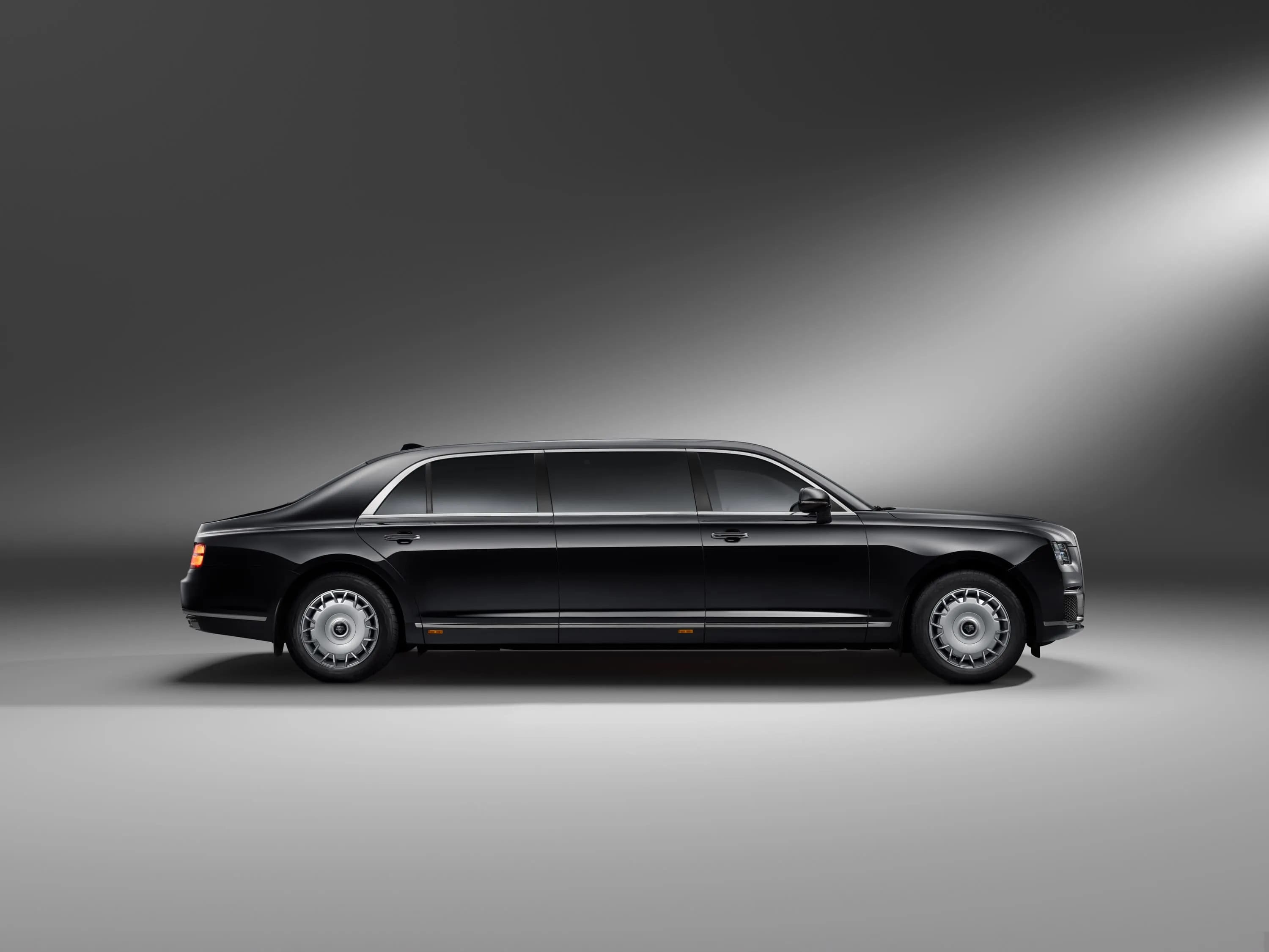 The Senat Limousine rides on 20-inch bulletproof wheels and offers high-level ballistic protection The Senat Limousine rides on 20-inch bulletproof wheels and offers high-level ballistic protection