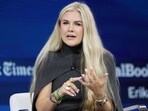 Erika Kirk speaks onstage during the 2025 New York Times Dealbook Summit. Erika Kirk speaks onstage during the 2025 New York Times Dealbook Summit.