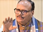 Uttar Pradesh deputy chief minister Brajesh Pathak. (HT file)
