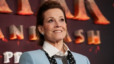 Cast member Sigourney Weaver attends the premiere for the film 'Avatar: Fire and Ash', in Los Angeles, California, U.S., December 1, 2025.&nbsp; (REUTERS)