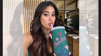 Our cups and mugs are the new arm candy. Here’s Janhvi Kapoor rocking her bedazzled sipper. (INSTAGRAM/@JANHVIKAPOOR) Our cups and mugs are the new arm candy. Here’s Janhvi Kapoor rocking her bedazzled sipper. (INSTAGRAM/@JANHVIKAPOOR)