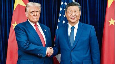 US President Donald Trump with China’s Xi Jinping in Busan in October. (X) US President Donald Trump with China’s Xi Jinping in Busan in October. (X)