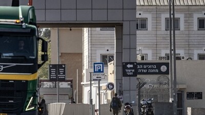 Sde Teiman, a detention center run by the Israeli military near Gaza, in January. Sde Teiman, a detention center run by the Israeli military near Gaza, in January.