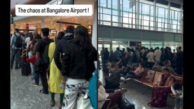 Thousands of passengers across India also expressed frustration over airport chaos. (Instagram/@vithika.agarwal) Thousands of passengers across India also expressed frustration over airport chaos. (Instagram/@vithika.agarwal)
