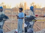 An Indian man in the US conducting a social experiment. (Instagram/@flexnoahh)