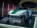 Dubai Police’s new Ferrari Purosangue Mansory unveiled at Emirates Towers during the fleet’s 12th-anniversary celebration