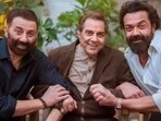 Sunny Deol, Dharamendra and Bobby Deol Sunny Deol, Dharamendra and Bobby Deol
