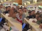 Amid the chaos, a male passenger was seen visibly upset and shouting at the airline’s help desk. Amid the chaos, a male passenger was seen visibly upset and shouting at the airline’s help desk.