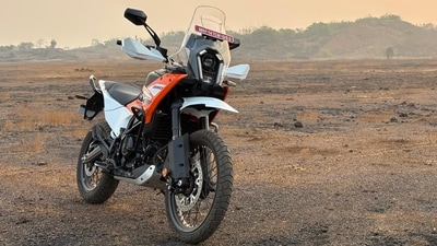 The new 390 Adventure borrows its styling from KTM's Dakar rally machines. The new 390 Adventure borrows its styling from KTM's Dakar rally machines.