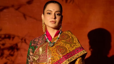 Kangana Ranaut posted a picture on her Instagram in a traditional Ladakhi outfit as she attended a winter wedding. (Instagram/@kanganaranaut) Kangana Ranaut posted a picture on her Instagram in a traditional Ladakhi outfit as she attended a winter wedding. (Instagram/@kanganaranaut)