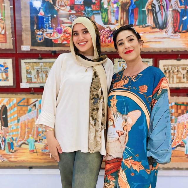 The guide Rahma (left) with the writer (Courtesy Veidehi Gite) The guide Rahma (left) with the writer (Courtesy Veidehi Gite)