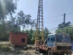 Construction being done on a green belt in Manna Singh Nagar, Ludhiana. (HT Photo) Construction being done on a green belt in Manna Singh Nagar, Ludhiana. (HT Photo)
