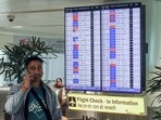Flight information displays on board as many IndiGo flight services stand cancelled at the Indira Gandhi International Airport Terminal-1, in New Delhi on Sunday. (ANI Photo/Naveen Sharma) Flight information displays on board as many IndiGo flight services stand cancelled at the Indira Gandhi International Airport Terminal-1, in New Delhi on Sunday. (ANI Photo/Naveen Sharma)