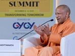 Uttar Pradesh chief minister Yogi Adityanath at the 23rd Hindustan Times Leadership Summit