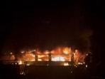 The fire spread quickly as the club was built using highly inflammable materials, said eyewitnesses and officials. The fire spread quickly as the club was built using highly inflammable materials, said eyewitnesses and officials.