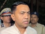 CM Pramod Sawant at the fire site in Goa on Sunday. CM Pramod Sawant at the fire site in Goa on Sunday.