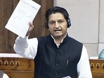 New Delhi, Dec 05 (ANI): Congress MP Deepender Singh Hooda speaks in Lok Sabha during the ongoing winter session of Parliament, in New Delhi on Friday. (Sansad TV/ANI Video Grab)
