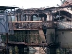  Charred remains of the Birch by Romeo Lane restaurant after a fire broke out, claiming the lives of 25 people.
