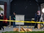 Investigators examine the scene of a mass shooting Sunday, Nov. 30, 2025, in Stockton, Calif. (AP Photo/Ethan Swope) Investigators examine the scene of a mass shooting Sunday, Nov. 30, 2025, in Stockton, Calif. (AP Photo/Ethan Swope)