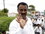 Purandar airport-affected farmers (file image) (HT)