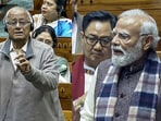 In the address to the Lok Sabha, Prime Minister Naredra Modi referred to Bankim Chandra Chatterjee as “Bankim Da”, prompting an objection from TMC MP Sougata Roy. In the address to the Lok Sabha, Prime Minister Naredra Modi referred to Bankim Chandra Chatterjee as “Bankim Da”, prompting an objection from TMC MP Sougata Roy.