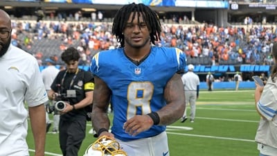 Los Angeles Chargers running back Omarion Hampton to return for Chargers vs. Eagles Credit: Jayne Kamin-Oncea-Imagn Images (IMAGN IMAGES via Reuters Connect)