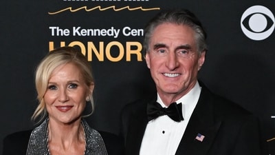 US Secretary of the Interior Doug Burgum and his wife Kathryn Helgaas arrive for the 48th Kennedy Center Honors gala at the Kennedy Center in Washington, DC, on December 7, 2025. (Photo by Alex WROBLEWSKI / AFP) (AFP) US Secretary of the Interior Doug Burgum and his wife Kathryn Helgaas arrive for the 48th Kennedy Center Honors gala at the Kennedy Center in Washington, DC, on December 7, 2025. (Photo by Alex WROBLEWSKI / AFP) (AFP)