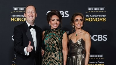 Ambassador of the United States of America to the Republic of India, Sergio Gor, and U.S. Attorney for the District of Columbia Jeanine Pirro pose on the red carpet for the 2025 Kennedy Center Honors at the John F. Kennedy Center for the Performing Arts in Washington, D.C., U.S., December 7, 2025. REUTERS/Jeenah Moon (REUTERS)