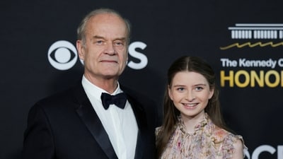 Actor Kelsey Grammer and his daughter Faith Evangeline Elisa Grammer pose on the red carpet for the 2025 Kennedy Center Honors at the John F. Kennedy Center for the Performing Arts in Washington, D.C., U.S., December 7, 2025. REUTERS/Jeenah Moon (REUTERS)