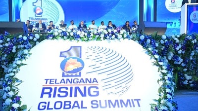 <p>రంగారెడ్డి జిల్లా కందుకూరులోని ఫ్యూచర్ సిటీలో 100 ఎకరాల్లో ఈ సమావేశం జరుగుతోంది. ప్రారంభోత్సవానికి 44 దేశాల నుండి 154 మంది ప్రతినిధులు హాజరు అయ్యారు. విజన్ 2047 ప్రణాళిక, వ్యాపార అవకాశాలు, పెట్టుబడులకు ప్రభుత్వ మద్దతు, తెలంగాణ పాలన వ్యూహాలు, భారత్ ఫ్యూచర్ సిటీ వంటి కీలక అంశాలను ఈ సమావేశం లక్ష్యంగా పెట్టుకుంది. </p> 
