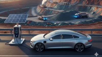 India's rare earths incentive scheme does not address some of the core issues plaguing the EV market—namely the fact that we still import 100% lithium-ion cells. (AI Image) India's rare earths incentive scheme does not address some of the core issues plaguing the EV market—namely the fact that we still import 100% lithium-ion cells. (AI Image)