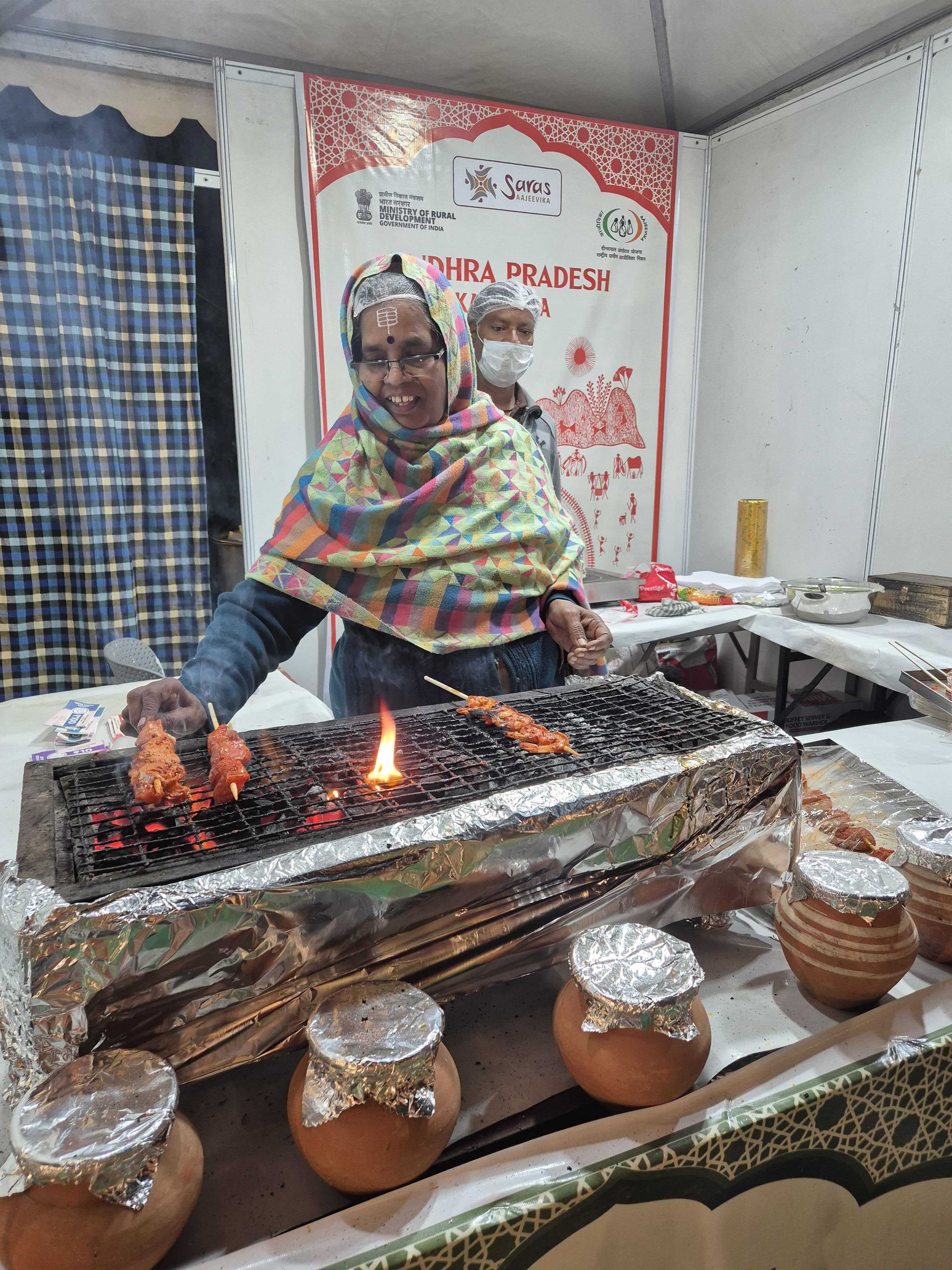 Matka biryani at Andhra Pradesh's stall. Matka biryani at Andhra Pradesh's stall.