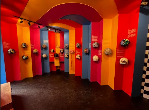 Artfully designed helmets (Saurabh Sharma) Artfully designed helmets (Saurabh Sharma)