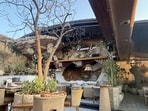 A view of the Romeo Lane Restaurant, owned by Saurabh Luthra, owner of the Nightclub in Goa where a fire tragedy occurred resulting in the death of 25 people, at Civil Lines, in New Delhi, on Monday. (Sanchit Khanna/ Hindustan Times)