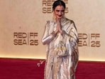 Rekha walks the red carpet as she arrives to attend a screening of her 1981 classic Umrao Jaan, as part of the 5th edition of the Red Sea Film Festival in Jeddah, Saudi Arabia. Rekha walks the red carpet as she arrives to attend a screening of her 1981 classic Umrao Jaan, as part of the 5th edition of the Red Sea Film Festival in Jeddah, Saudi Arabia.