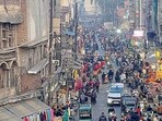 The aim of the project is to give Chaura Bazaar a more organised look while laying the foundation for a larger urban renewal blueprint estimated at <span class='webrupee'>₹</span>180–200 crore, say officials. (Manish/HT) The aim of the project is to give Chaura Bazaar a more organised look while laying the foundation for a larger urban renewal blueprint estimated at <span class='webrupee'>₹</span>180–200 crore, say officials. (Manish/HT)