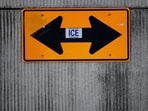 A sign reading “Turn Illegals Into ICE” is stuck to a road sign, amid reports that the U.S. Department of Homeland Security is planning to deploy about 250 federal border agents to Louisiana in the coming days, in the Metairie suburb of New Orleans, Louisiana, U.S., November 21, 2025.   REUTERS/Brian Snyder