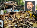 An excavator demolishes wooden structures at Romeo Lane on Anjuna beach after a fire at the adjacent Birch by Romeo Lane nightclub killed 25 people, in Goa on Tuesday, December 9. Chain Owners Saurabh Luthra (inset) and his brother Gaurav have fled India.
An excavator demolishes wooden structures at Romeo Lane on Anjuna beach after a fire at the adjacent Birch by Romeo Lane nightclub killed 25 people, in Goa on Tuesday, December 9. Chain Owners Saurabh Luthra (inset) and his brother Gaurav have fled India.