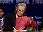The Congress said Sonia Gandhi's grit and dedication inspire the party every day.