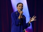 Conservative political commentator Candace Owens speaks during an event held by national conservative political movement 'Turning Point'