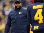 Head coach Sherrone Moore of the Michigan Wolverines buyout and contract details (Photo by Luke Hales / GETTY IMAGES NORTH AMERICA / Getty Images via AFP) Head coach Sherrone Moore of the Michigan Wolverines buyout and contract details (Photo by Luke Hales / GETTY IMAGES NORTH AMERICA / Getty Images via AFP)