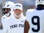 Defensive Coordinator Jim Knowles of the Penn State Nittany Lions looks on before the game against the UCLA Bruins 