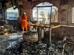Goa nightclub fire: Charred remains at the nightclub where a fire broke out. Goa nightclub fire: Charred remains at the nightclub where a fire broke out.